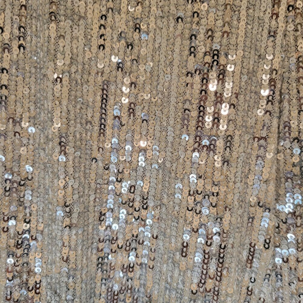 ANN TAYLOR SILVER SEQUIN WIDE LEG PANTS NWT - Picture 7 of 13